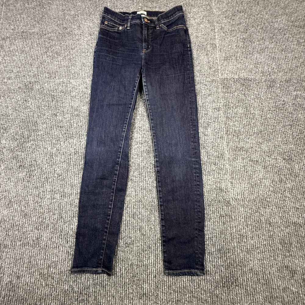 J.Crew Lookout High Rise Skinny Jeans Dark Indigo Blue B0737 Womens 27